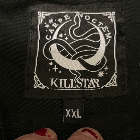 Killerstar unisex Black faux fur trimmed Hooded Jacket with toggle waist - new - Picture 2 of 16